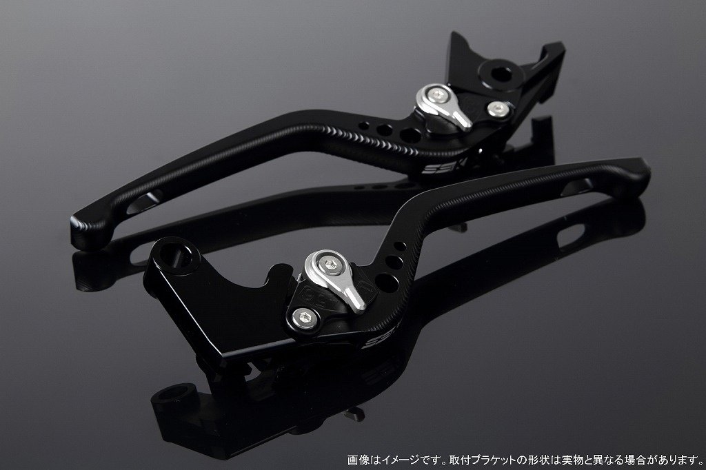 SPEEDRA スピードラ アジャストレバー 3Dロング PCX125 PCX160 ADV150 ADV160 HONDA ホンダ ブレーキレバー ハンドル周辺パーツ ハンドル レバー本体カラー：マットブラック / アジャスターカラー：マットシルバー