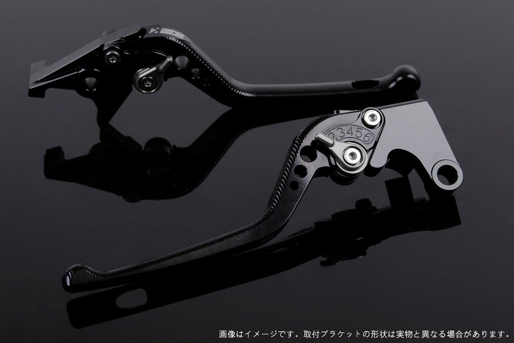 SPEEDRA スピードラ アジャストレバー 3Dロング PCX125 PCX160 ADV150 ADV160 HONDA ホンダ ブレーキレバー ハンドル周辺パーツ ハンドル アジャスターカラー：チタン / レバー本体カラー：ブラック