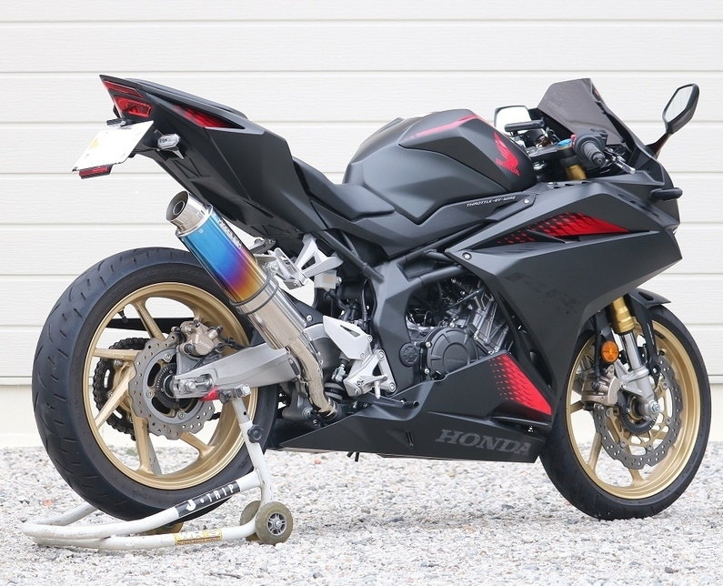 WR’S ダブルアールズ CBR250RR HONDA ホンダ スリップオンマフラー マフラー サイレンサータイプ：焼き色チタン