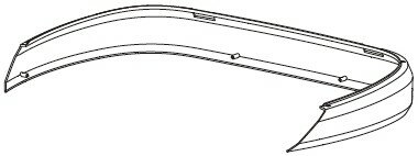 GIVI ジビ 【補修部品】リヤベンド [Z4701A900R] V47 その他パニアケースオプション・補修部品 車体用..