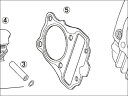 ENDURANCE エンデュランス 5.GASKET、CYLINDER HEAD [カブ系 ボアアップキット：補修部品] スーパーカブ110 スーパーカブ110プロ CROSSCUB [クロスカブ]