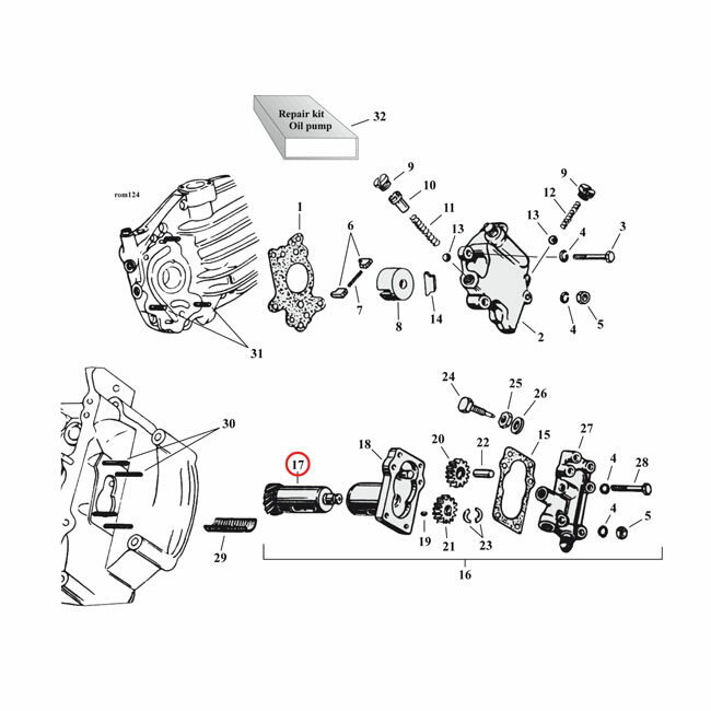 SAMWEL サムウェル ドライブシャフトスカベンジャー＆ブレスターギア【DRIVE SHAFT SCAVENGER ＆ BREATHER GEAR】 37-73 45SVNU OIL PUMP 1 USED HARLEY-DAVIDSON ハーレーダビッドソン ミッション・ギア エンジンパーツ エンジン