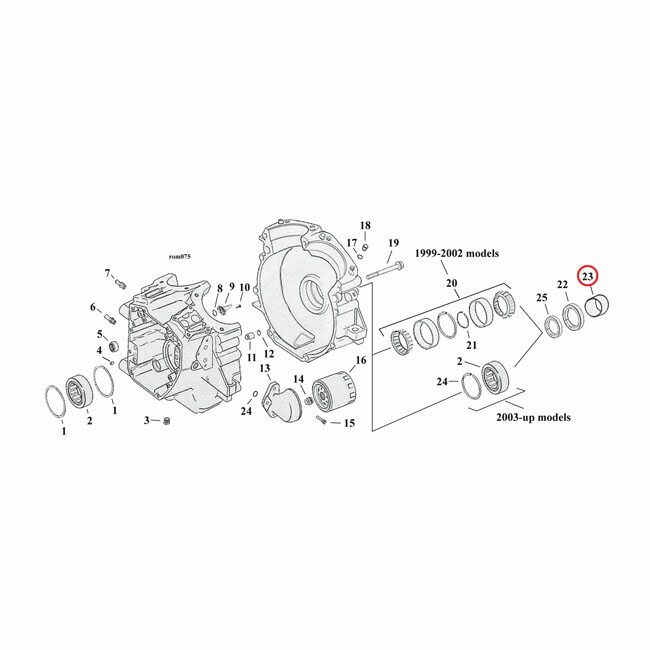 MCS エムシーエス スプロケットシャフトスペーサー【SPACER SPROCKET SHAFT】 03-05 FLTNU HARLEY-DAVIDSON ハーレーダビッドソン ミッション・ギア エンジンパーツ エンジン
