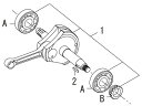 SP武川 SPタケガワ ストロークアップ クランクシャフト ASSY Monkey HONDA ホンダ