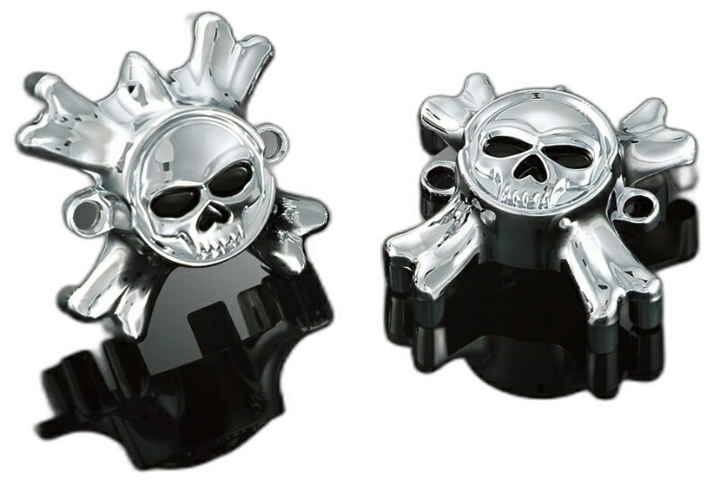 Kuryakyn クリアキン ZOMBIE GRIP グリップエンブレム バーエンド ハンドル