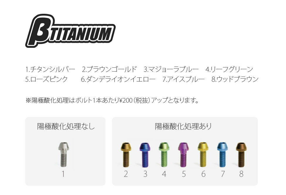 βTITANIUM ベータチタニウム 12Pフランジチタンボルト M10 ダンデライオンイエロー 汎用ボルト・ネジ