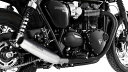 REMUS レムス CUSTOMテーパード スリップオンマフラー2本出し Bonneville T 120 Bonneville T 120 black TRIUMPH トライアンフ TRIUMPH トライアンフ サイレンサー素材：Stainless steel chrome