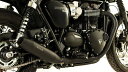 REMUS レムス CUSTOMテーパード スリップオンマフラー2本出し Bonneville T 120 black TRIUMPH トライアンフ スリップオンマフラー マフラー サイレンサー材質:ブラックステンレス(2)
