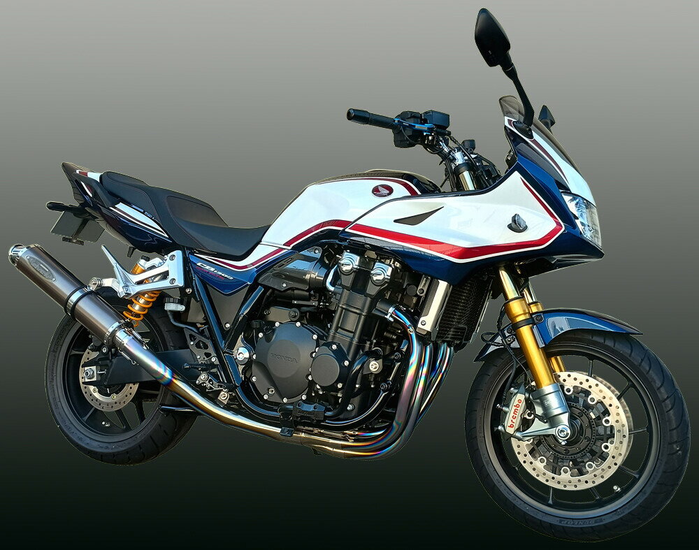 Other - techserfu テックサーフ [ALL TITANIUM Exhaust TYPE-2]オールチタン タイプII 研磨仕上げ CB1300スーパーボルドール HONDA ホンダ フルエキゾーストマフラー マフラー サイレンサーサイズ：Φ100×450 / サイレンサーカラー：ソリッドチタン(サイレンサー構造：チタン)