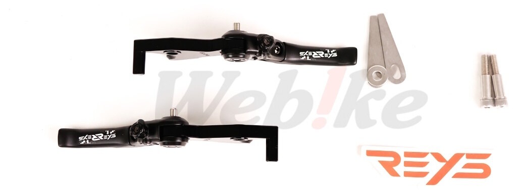REYS レイス Aluminum Brake Lever Set DRG 1.0／2.0，MMBCU，KRN，TIG TIG UR1 UR2 2 3 PULSE VIVA MIX 1.0 2.0 KRN MMBCU EC-05 PGO SYM YAMAHA ヤマハ ブレーキレバー ハンドル周辺パーツ ハンドル カラー：ブラック / タイプ：レーシングバージョン (ショート)