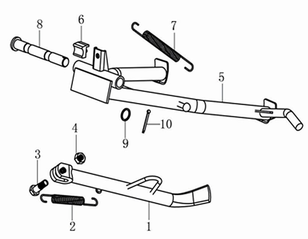 GPX純正部品 ジーピーエックス純正部品 Cycle for Main stand Φ17×Φ23 LEGEND 150 GPX GPX