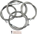 LA CHOPPERS エルエーチョッパーズ ブレーキラインキット 15-17' ステンレス FL 2014-2016 ABS用【CABL KTSS15-17'...