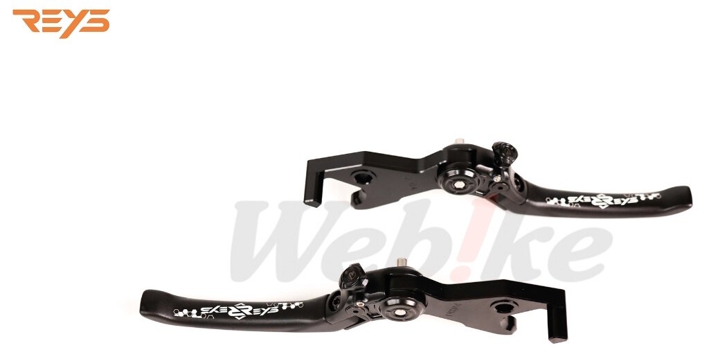 REYS レイス Aluminum Brake Lever Set DRG 1.0／2.0，MMBCU，KRN，TIG TIG UR1 UR2 2 3 PULSE VIVA MIX 1.0 2.0 KRN MMBCU EC-05 PGO SYM YAMAHA ヤマハ ブレーキレバー ハンドル周辺パーツ ハンドル カラー：ブラック / タイプ：スタンダードバージョン (ロング)