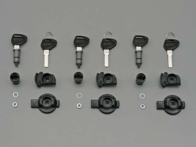 GIVI ジビ 【補修部品】セキュリティーセイムキー (3本セット) GIVI SL103 V46 : TRK46/33 B33NMK B47 E470 E450 E370 E340 B33NML E300N2 E260 E230 V35 B36N キーシリンダー 鍵 スイッチ ハーネス関係 電装系