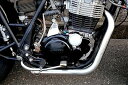 部品屋K W ショートドラッグパイプマフラー SR400 YAMAHA ヤマハ