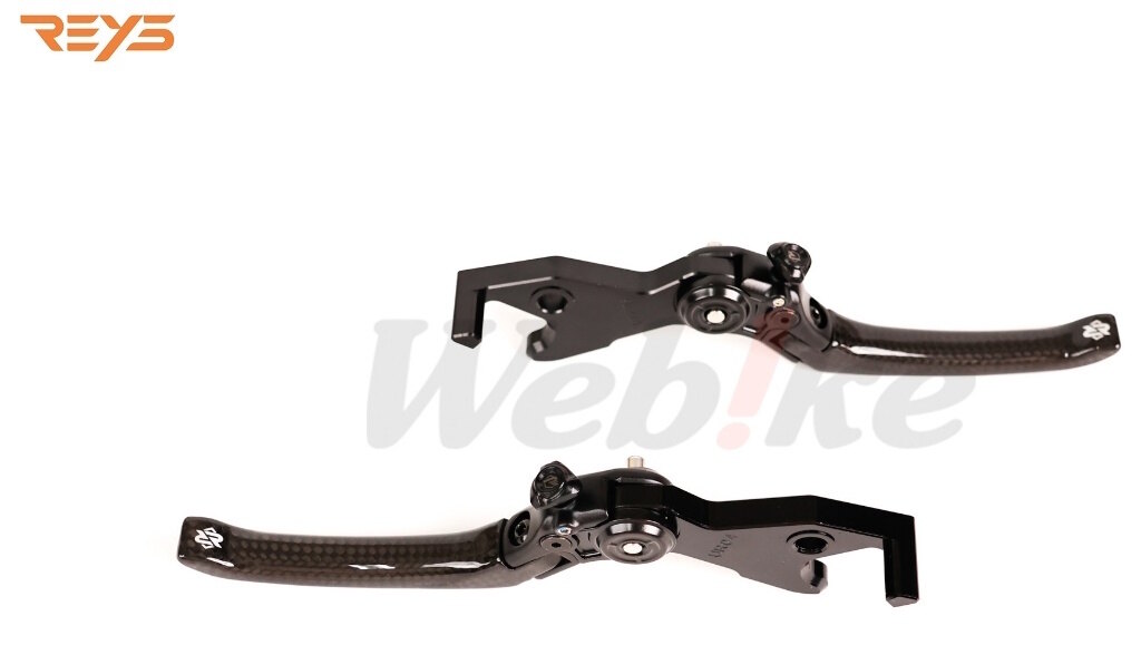 REYS レイス Carbon Lever Set DRG 1.0／2.0，MMBCU，KRN，TIG TIG UR1 UR2 2 3 PULSE VIVA MIX 1.0 2.0 KRN MMBCU EC-05 PGO SYM YAMAHA ヤマハ ブレーキレバー ハンドル周辺パーツ ハンドル タイプ：スタンダードバージョン (ロング)