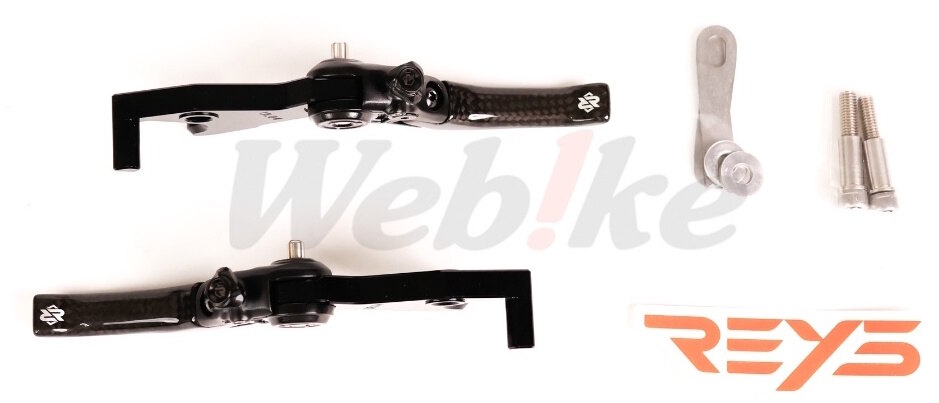 REYS レイス Carbon Lever Set DRG 1.0／2.0，MMBCU，KRN，TIG TIG UR1 UR2 2 3 PULSE VIVA MIX 1.0 2.0 KRN MMBCU EC-05 PGO SYM YAMAHA ヤマハ ブレーキレバー ハンドル周辺パーツ ハンドル タイプ：レーシングバージョン (ショート)