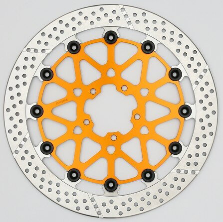 SUNSTAR サンスター ワークスエキスパンド フロントディスクローター 1290 SUPER DUKE R SE KTM ブレーキディスクローター ブレーキ 右用 / フローティングピンカラー：ブラック / フローティングタイプ：セミフローティング
