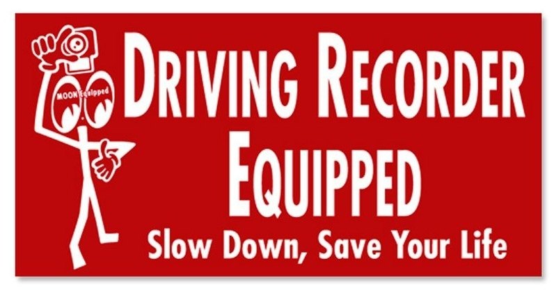 MOON EYES ムーンアイズ Driving Recorder Equipped ステッカー ステッカー・デカール 外装