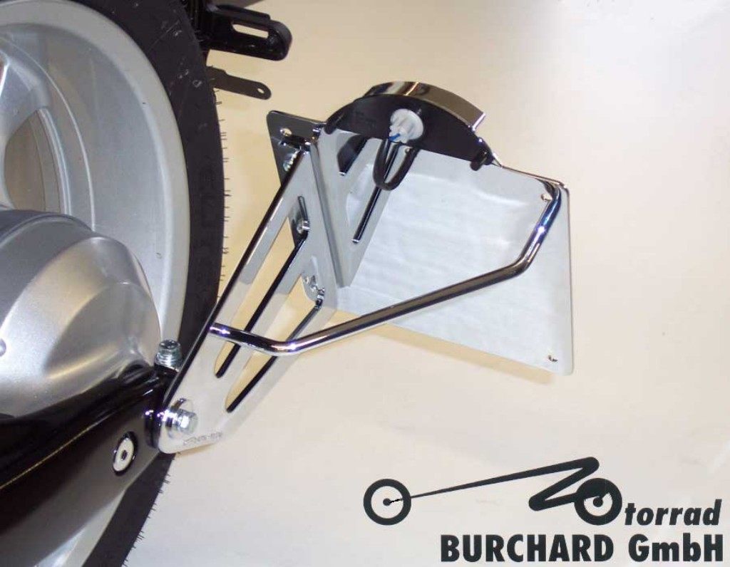 MOTORRAD BURCHARD モトラッド バーチャード サイドナンバーキット(TUV規格) VT 1300 CX Fury HONDA ホンダ Surface：Black Shiny / License Plate Size：220mm×160mm Spanien