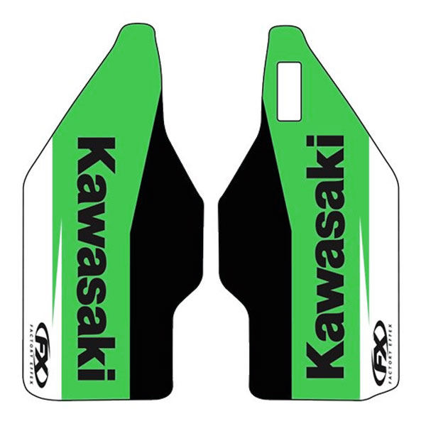 FACTORY EFFEX ファクトリーFX KAWASAKI インナーフォークガードデカール KX85 KX100 KX125 KX250 KX250F KX450F カワサキ ステッカー・デカール 外装
