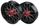 TGR TECHNIX GEAR TGRテクニクスギア TYPE-R Motard(モタード)用ホイール(前後セット) CRF250 RALLY CRF250L HONDA ホンダ ホイール ホイール関連 足回り リアリムサイズ:5.0-17 / フロントリムサイズ:3.0-17 / ハブカラー:オレンジ(KTM COLOR)(2)