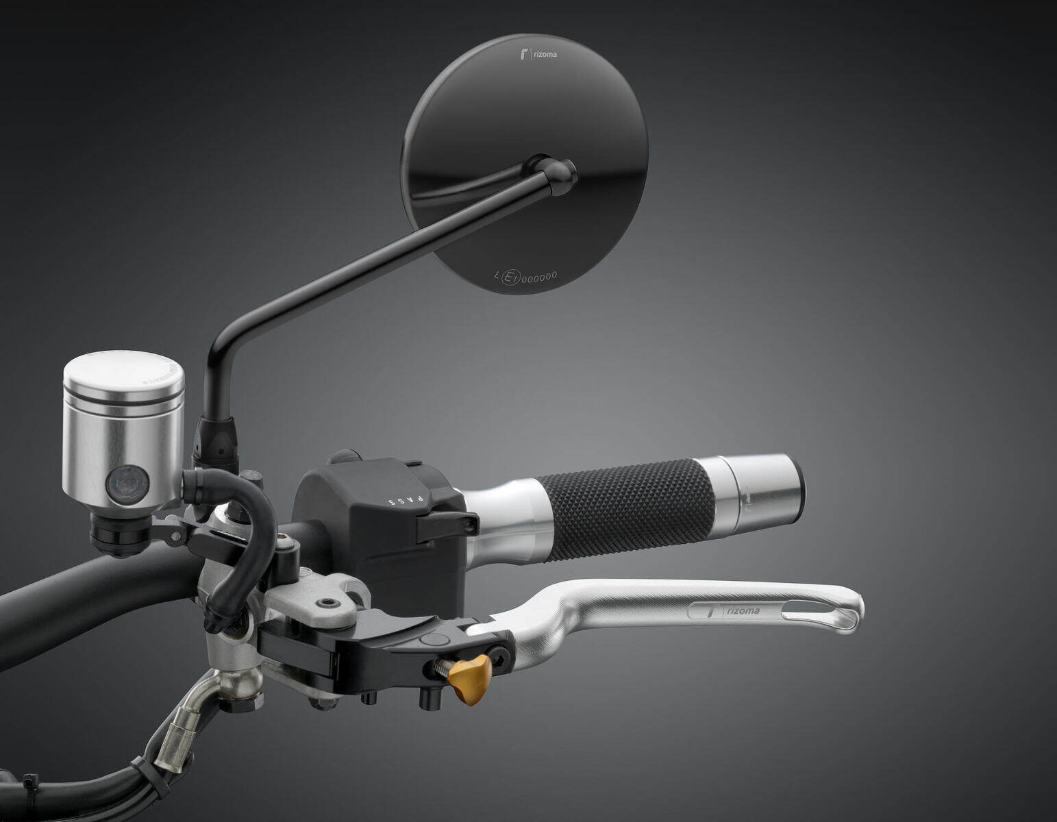 rizoma リゾマ ミラー 「ONE」 ハーレーダビットソン用 左右共通 BMW HARLEY-DAVIDSON ハーレーダビッドソン ハンドル