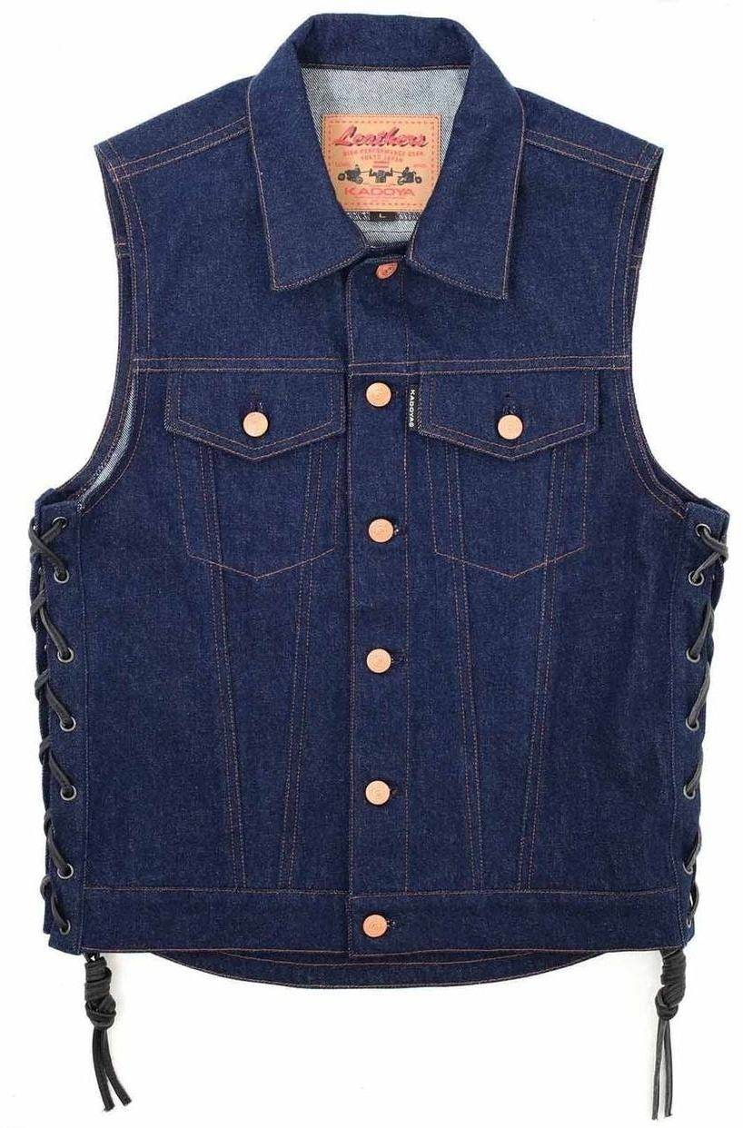 KADOYA カドヤ BIKER DENIM VEST 3 [K’S PRODU