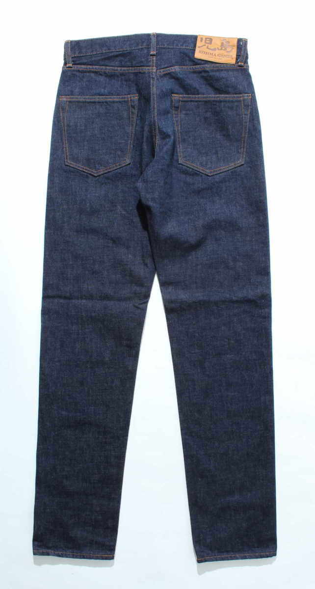 児島ジーンズ 15oz セルビッチデニム スリムストレート ワンウォッシュ ジップフライ サイズ：34