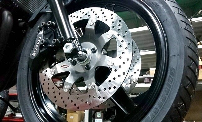 SPEED SHOP ITO スピードショップイトウ J1/2フォーク/Z4穴320mm用ブレンボ65mmサポートKIT Z1000J1 Z1..
