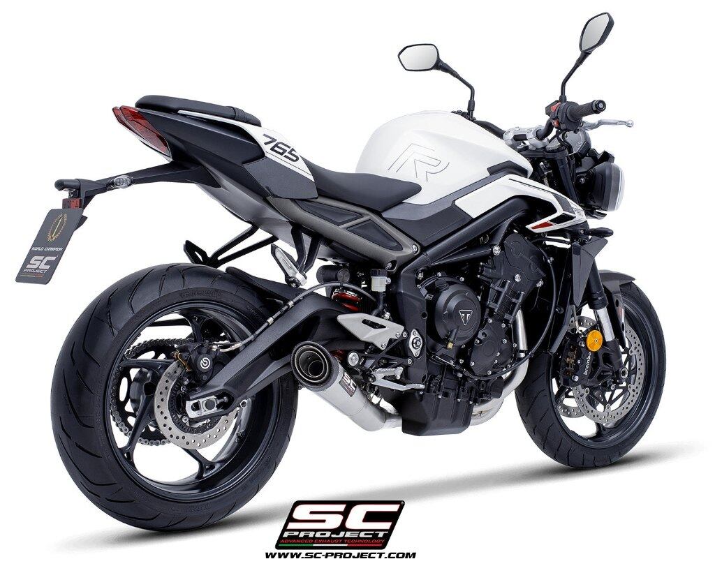 SC-PROJECT SCプロジェクト フルエキゾーストシステム 3-1 ＆ S1 サイレンサー (消音バッフル付属) STREET TRIPLE 765 RS R TRIUMPH トライアンフ フルエキゾーストマフラー マフラー