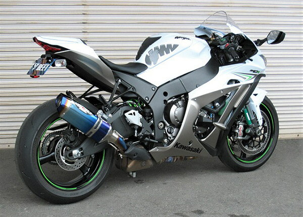 BEET ビート NASSERT(ナサート) Evolution TypeII スリップオンマフラー ZX-10R ZX-10RR KAWASAKI カワサキ マフラー サイレンサータイプ：チタン+ブルーチタン