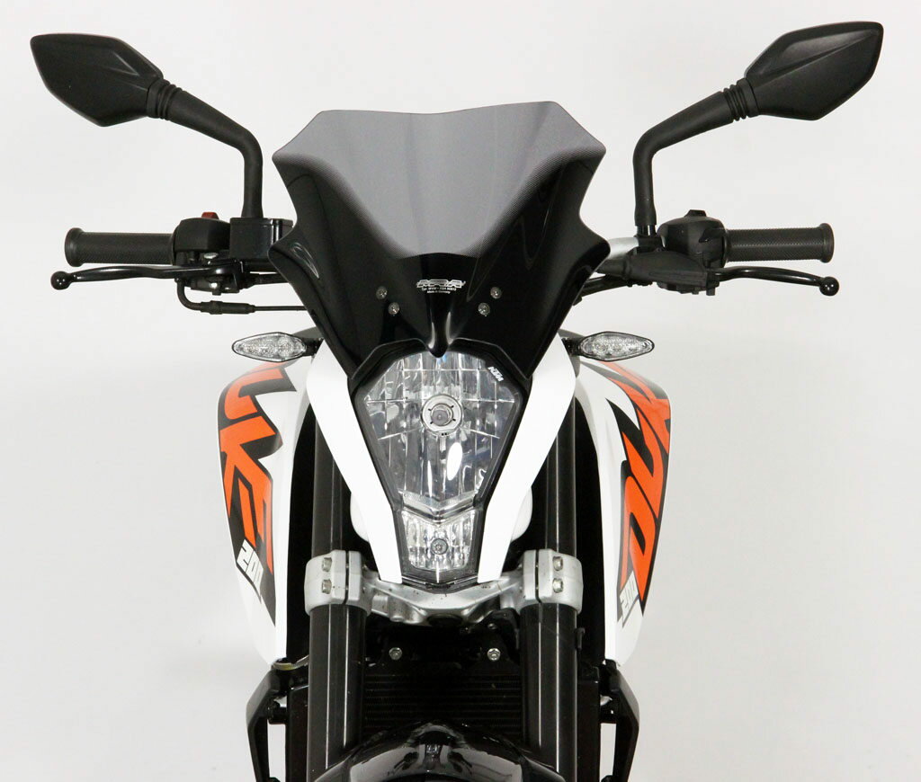 MRA エムアールエー スクリーン レーシング 125DUKE 125デューク 200DUKE 200デューク 390DUKE 390デューク KTM 外装 カラー：クリア/グラデーション有り