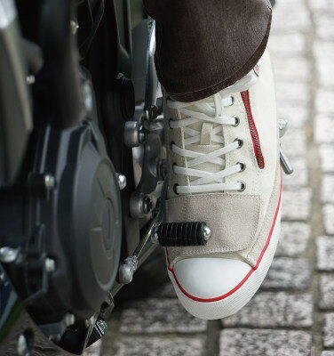ROUGH＆ROAD ラフ＆ロード ラフライディングスニーカー［アイボリー／レッド］ライディングシューズ ライディングシューズ フットウェア