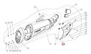 AKRAPOVIC アクラポビッチ 【リペアパーツ】P-HSB10SO2 heat shield ca S1000XR BMW マフラーガード・ヒートガード マ...