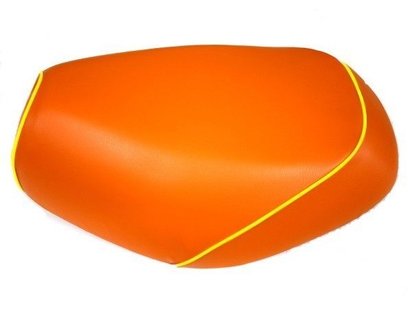 GRONDEMENT グロンドマン 国産シートカバー 被せタイプ ジョルノ HONDA ホンダ カラー：オレンジ/黄色パイピング