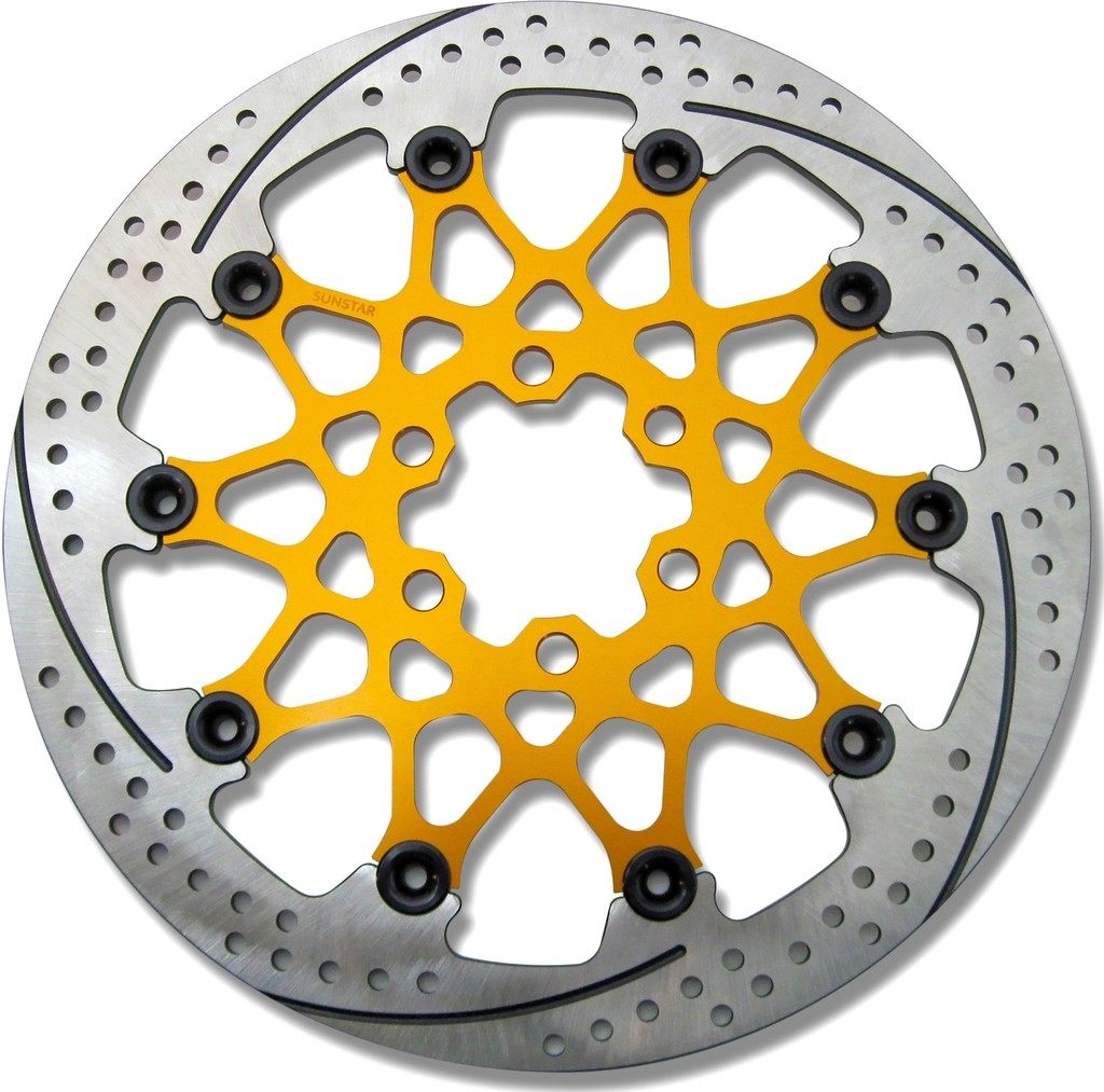 SUNSTAR サンスター PREMIUM RACING [プレミアムレーシング] フロントディスクローター 125 DUKE 200 250 390 RC KTM ブレーキディスクローター ブレーキ ピンカラー：ブラック / フローティングタイプ：セミフローティング