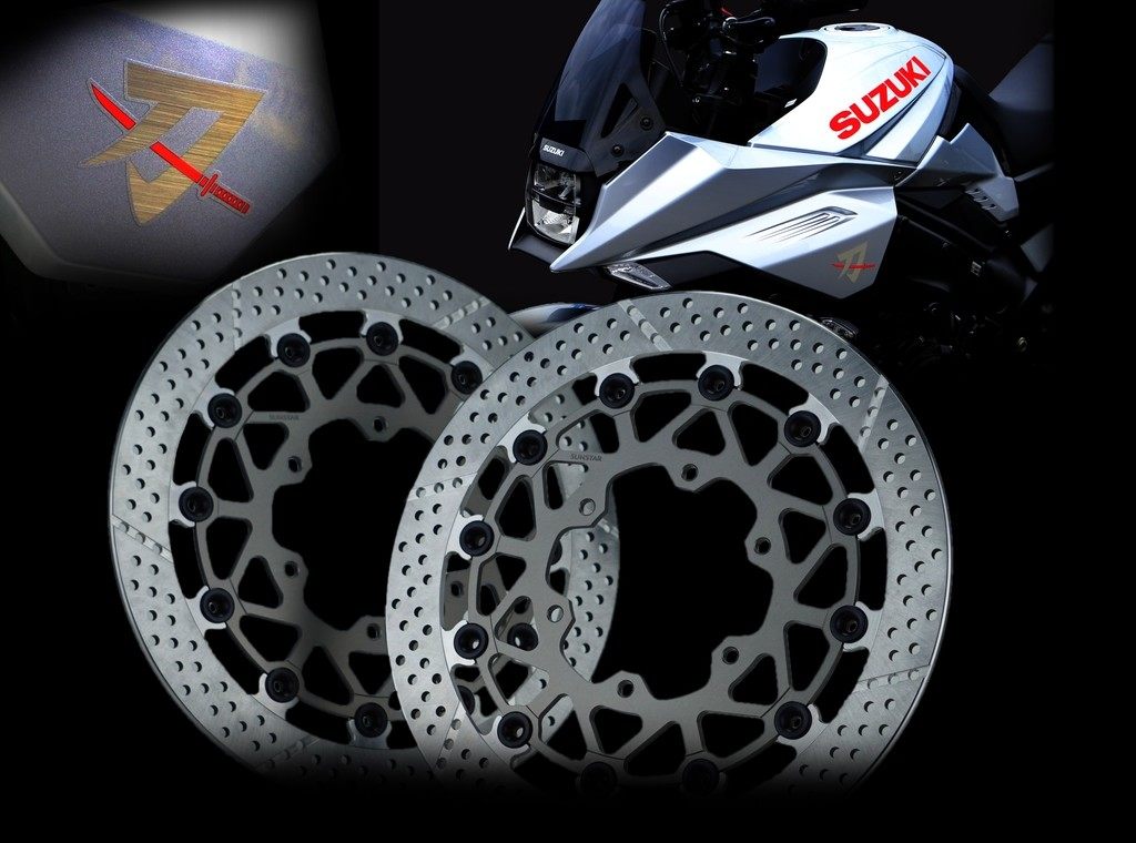 SUZUKI - SUNSTAR サンスター WORKS EXPAND [ワークスエキスパンド] フロントディスクローター GSX-S1000 F KATANA SUZUKI スズキ ブレーキディスクローター ブレーキ 左用 / フローティングタイプ：セミフローティング