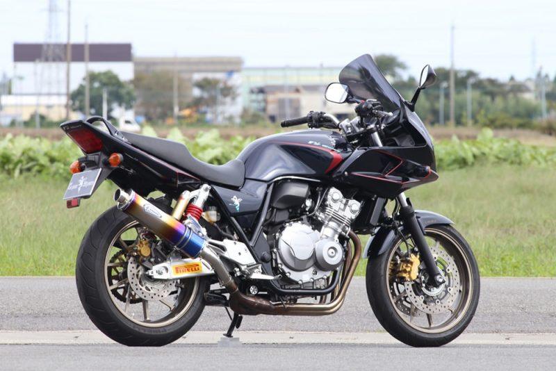 Other - r’s gear アールズギア ソニック スリップオンマフラー CB400スーパーボルドール CB400スーパーフォア HONDA ホンダ マフラー サイレンサータイプ：チタンドラッグブルー