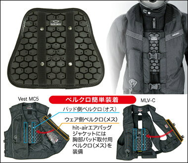 hit air ヒットエアー 【オプションパーツ】HC胸部パッド 胸部プロテクター・チェ...