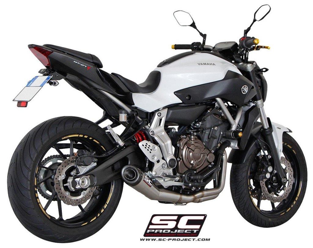 SC-PROJECT SCプロジェクト フルエキゾーストシステム 2-1＆ベントコニック サイレンサー MT-07 YAMAHA ヤマハ フルエキゾーストマフラー マフラー
