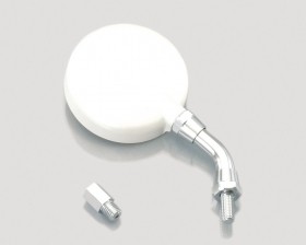 KITACO キタコ 丸ミニミラー ミラー ハンドル カラー：パールホワイト