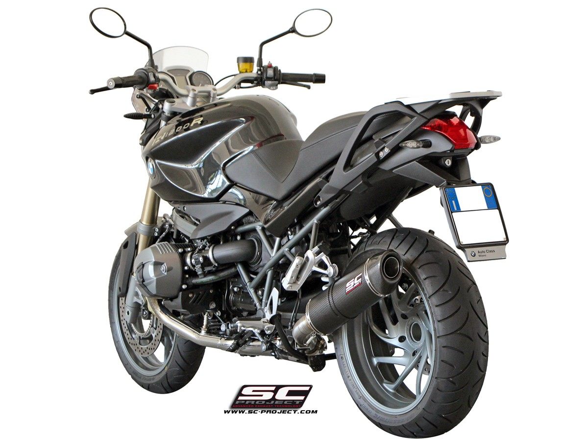 SC-PROJECT SCプロジェクト オーバルスリップオン サイレンサー R1200R BMW スリップオンマフラー マフラー サイレンサータイプ：カーボンサイレンサー
