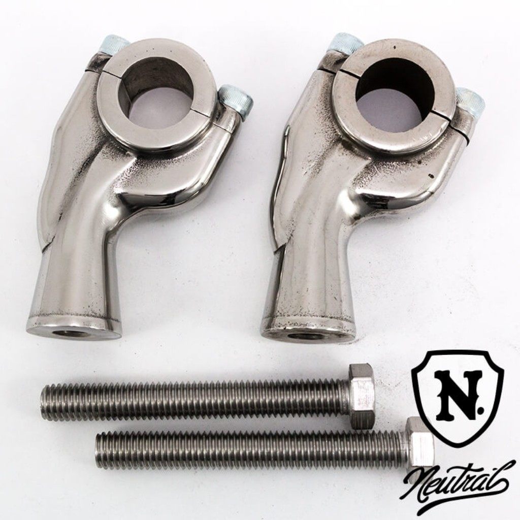 2%er ツーパーセンター 【NEUTRAL】3インチリブドプルバックライザー ハンドルポスト・ハンドルライザー ハンドル周辺パーツ ハンドル