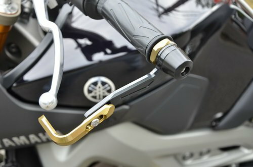 AGRAS アグラス レバーガード MT-09 YAMAHA ヤマハ ハンドル ジュラコンカラー：ホワイト / ガードステーカラー：ブラック / ガードエンド＆ベースカラー：シルバー 2