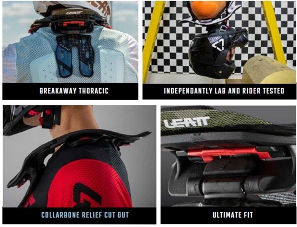 LEATT BRACE �ꥢ�åȥ֥쥤�� 22��ǥ� 5.5 �ͥå��֥졼�� �ץ��ƥ����� ��������L��XL(�ܰ¡�����94-122cm)