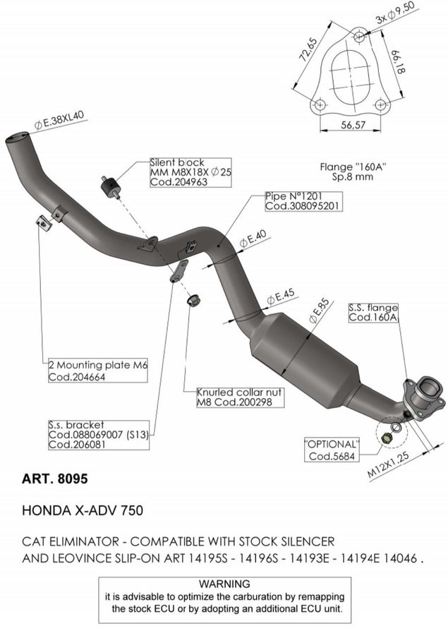 LeoVince レオビンチ HEADERS PIPES X-ADV HONDA ホンダ