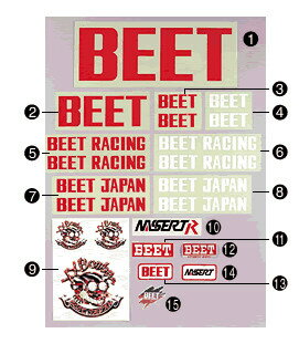 BEET ビート BEET RACING ステッカー