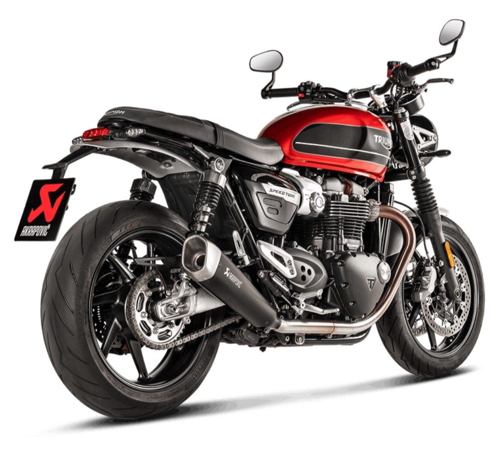 AKRAPOVIC アクラポビッチ e4仕様 スリップオンラインマフラー SPEEDTWIN THRUXTON1200 TRIUMPH トライアンフ スリップオンマフラー マフラー