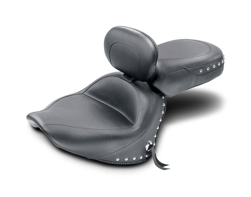 MUSTANG マスタング ツーピーススタッド シート ドライバーバックレスト付き (Two-Piece Studded Seat with Driver Backrest)【SEAT SPRT DBR STD VSTAR13】 XVS1300A V-Star 2007 - 2015 XVS1300CT Tourer 2016 XVS1300CTF Deluxe 2017 YAMAHA ヤマハ シート関連 外装